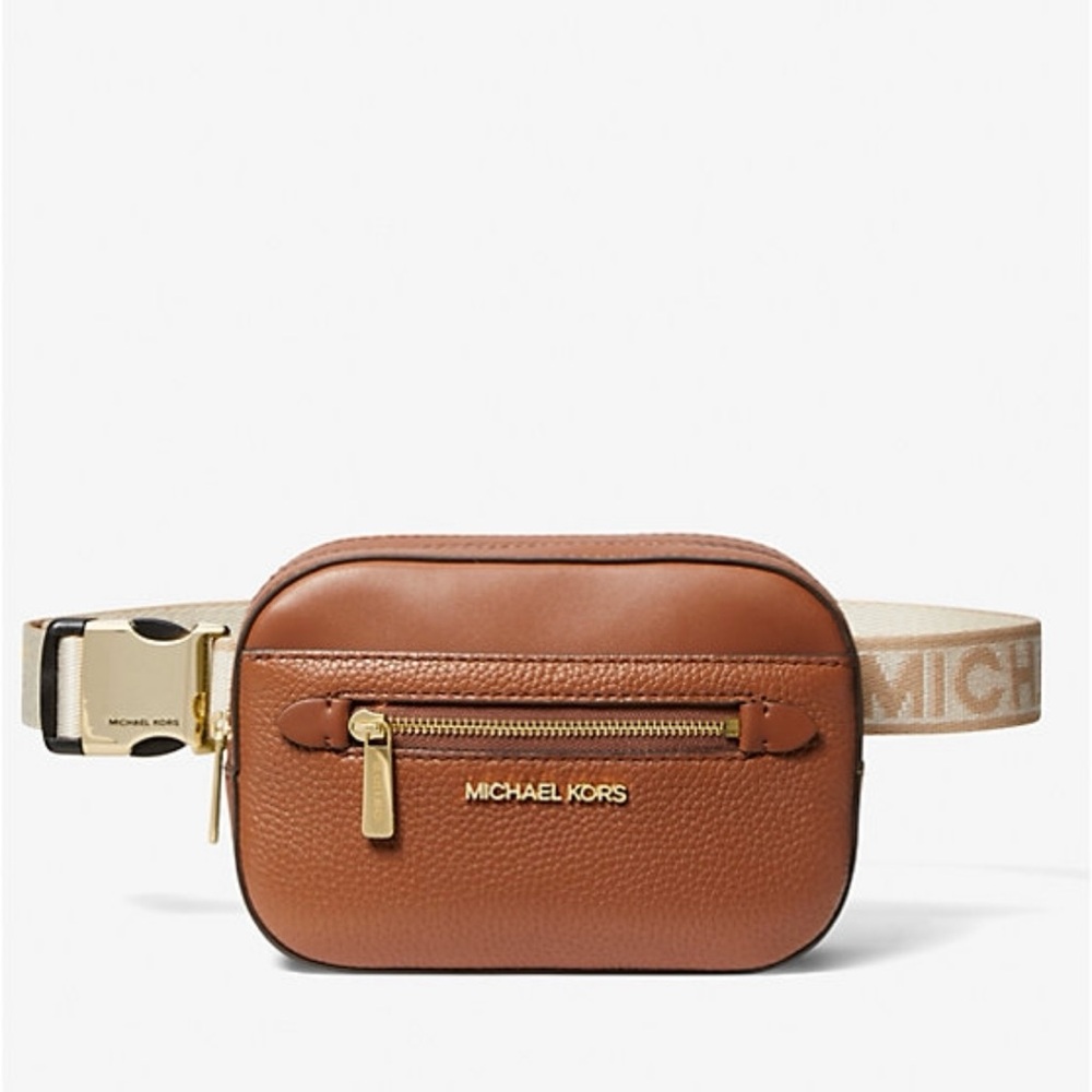 Micheal kors Jet Set Small Pebbled Leather Belt Bag